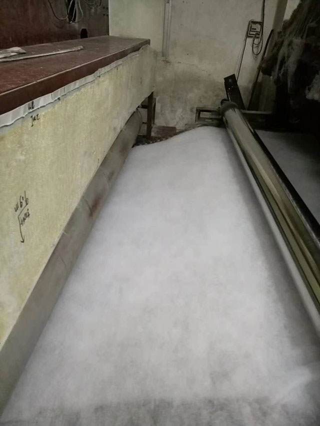 熱風(fēng)棉生產(chǎn)過程